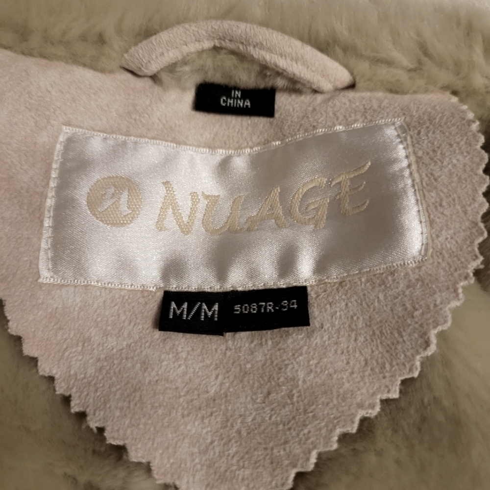 Nuage Penny Lane Long coat,Boho,faux suede fur shearling jacket,M - Picture 7 of 12
